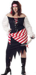 Plus Size Ruby The Pirate Beauty Costume 