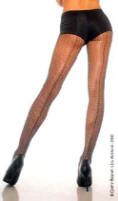 Queen Size Fishnet Pantyhose with Backseam