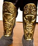 Gold Leg Guard Armour