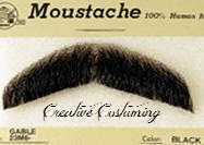 100% Human Hair Gable Moustache 