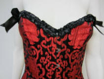 Red Brocade Corset