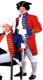 British Red Coat Costume Colonial Costume  