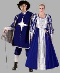 Musketeer Man Costume Musketeer Lady Costume