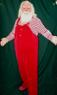 Santa Claus Velvet Overalls