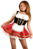 Beer Garden Girl Costume with Petticoat Underskirt