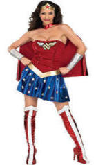 Sexy Superhero Wonder Woman Costume