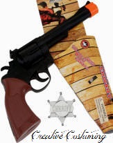 Cowboy Gun & Sheriff Badge Set