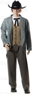 Western Gunslinger Costume Riverboat Gambler