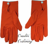 Deluxe  Nylon Glove with Snap Orange