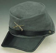 Suede Civil War Rebel Confederate Cap