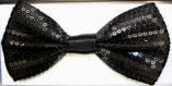 Black Sequin Bowtie