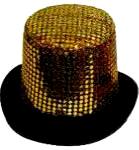 Gold Sequin Top Hat