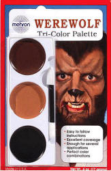 Mehron Tri Color Werewolf Makeup Palette