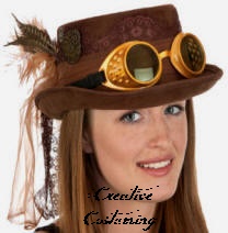 Deluxe Felt Steampunk Top Hat