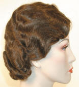 Flapper Wigs New Gatsby Flapper Style Fine Finger-Waved Skin Part Wig