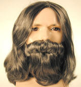 Kenny Rogers Wig & Strap Beard Set