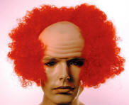 Bargain Bald Curly Clown Wig