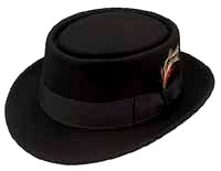 Wool Felt Pork Pie Hat